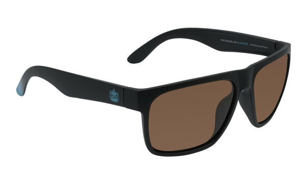 Ugly Fish PFR389 Polarised Floating Sunglasses - Matt Black Frame/Brown Lens