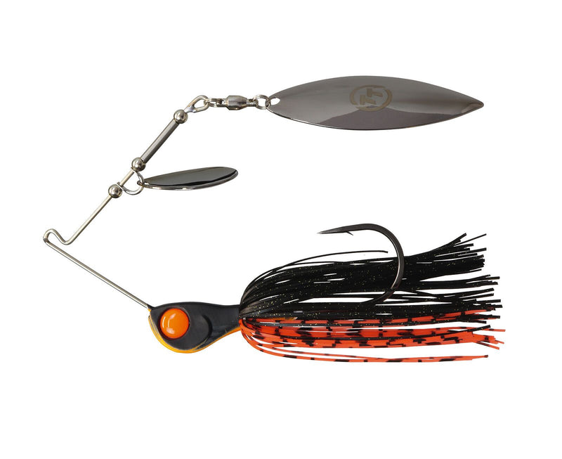 TT Lures 1/2oz Tornado+ Tandem Blade Spinnerbait Lure - ORANGE NIGHTMARE