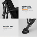 San Hima Folding Camping Chair Portable Outdoor Thick Padding Recliner