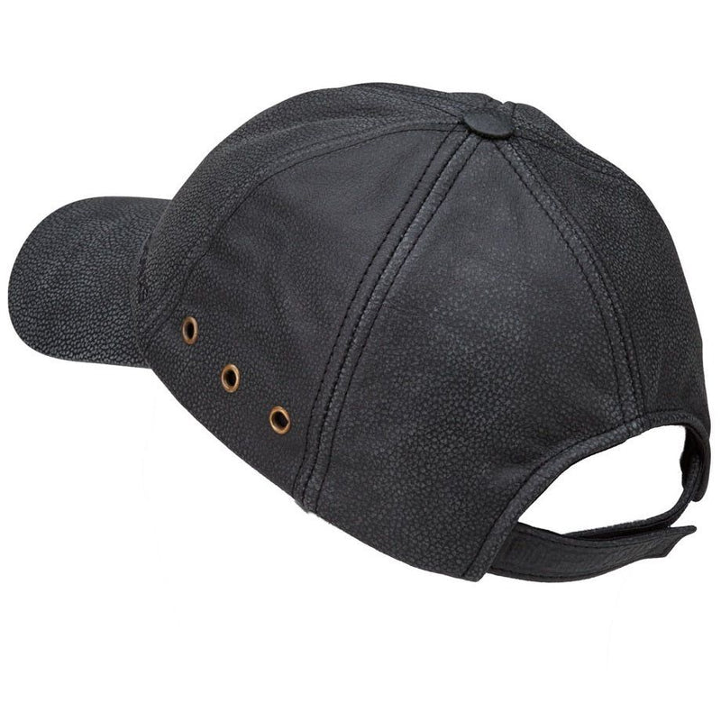 Didgeridoonas Black Buffalo Leather Unisex Baseball Cap