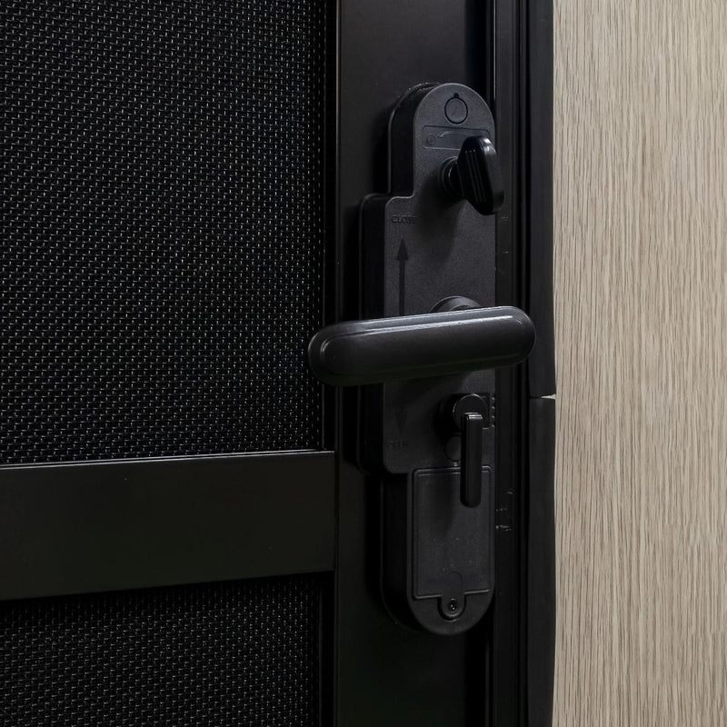 Aussie Traveller Caravan DCE Door - LHH - Black - 1750 x 622mm