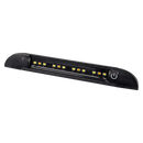 COAST RV 200mm Black Slimline LED Light with Switch - IP67 Amber & Std