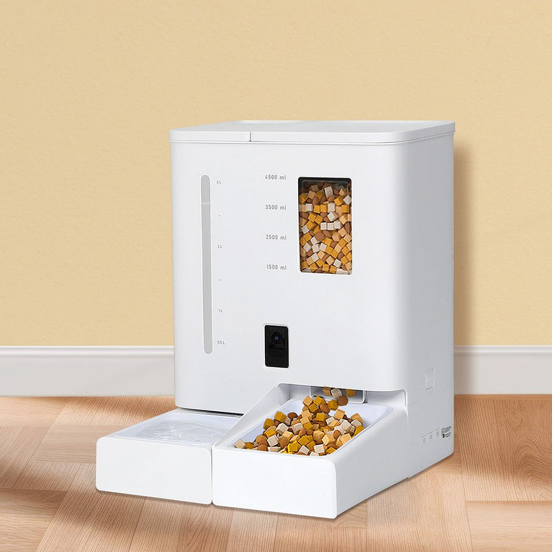 Pawz Automatic Pet Feeder Auto Camera Dog Cat Water Food Dispenser WiFi Smart