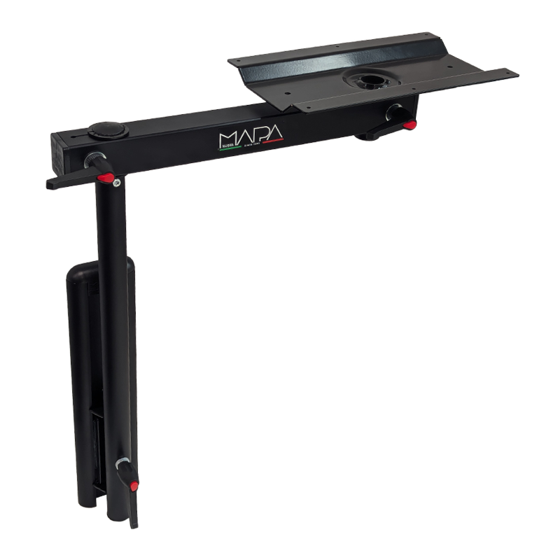 Nuova Mapa Onda | Swivel Aluminium Table Leg - Black Anodized