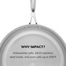 Scanpan Impact 20cm/8" Stainless Steel Frying Pan - Silver
