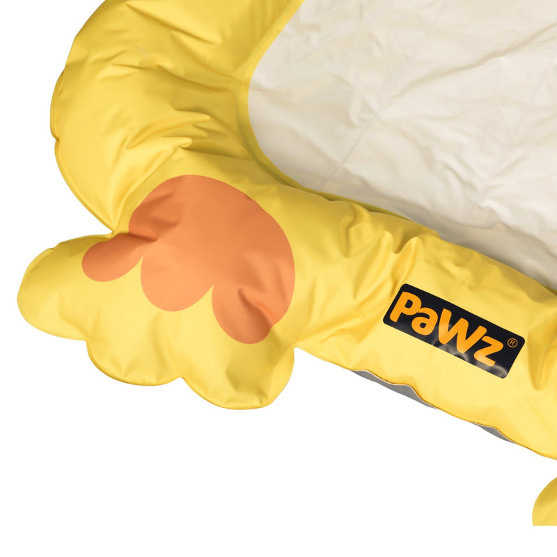 Pawz Pet Cooling Mat Dog Cat Human Size Bed Non-Toxic Self-cool Summer Yellow