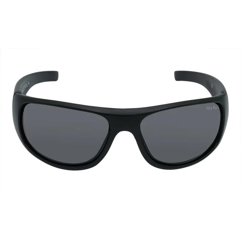 Ugly Fish P1044 Basic Black Frame/Smoke Lens Polarised Wrap Sunglasses