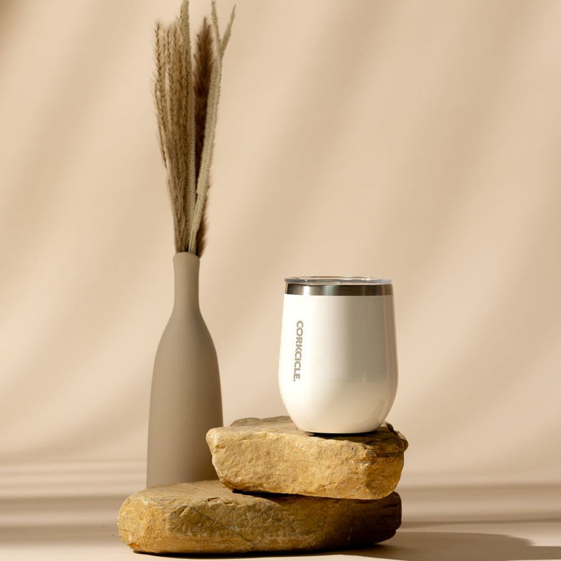 Corkcicle Stemless - 355ml Gloss White