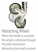 ALKO PREMIUM 8" SEMI AUTO RETRACT JOCKEY WHEEL