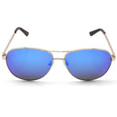 North Beach Pollack Silver/Blue Mirror Polarised Unisex Sunglasses