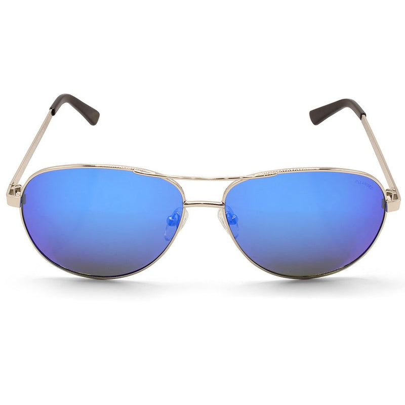 North Beach Pollack Silver/Blue Mirror Polarised Unisex Sunglasses