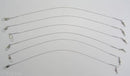 6 x Surecatch 12 Inch x 40lb Clear Wire Fishing Trace with Swivels and Snaps