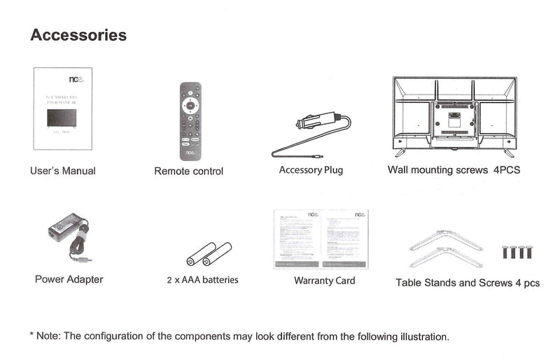 NCE 32" Google Smart TV With Intelligent Remote