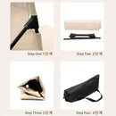 Foldable Camping Chair Cushion And Storage Bag Beige