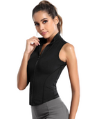 Women’s High Neck Sleeveless Sports Vest
