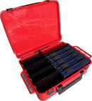 Bite Science Large Tackle Case with 5 Lure Boxes and Spinnerbait Storage Section