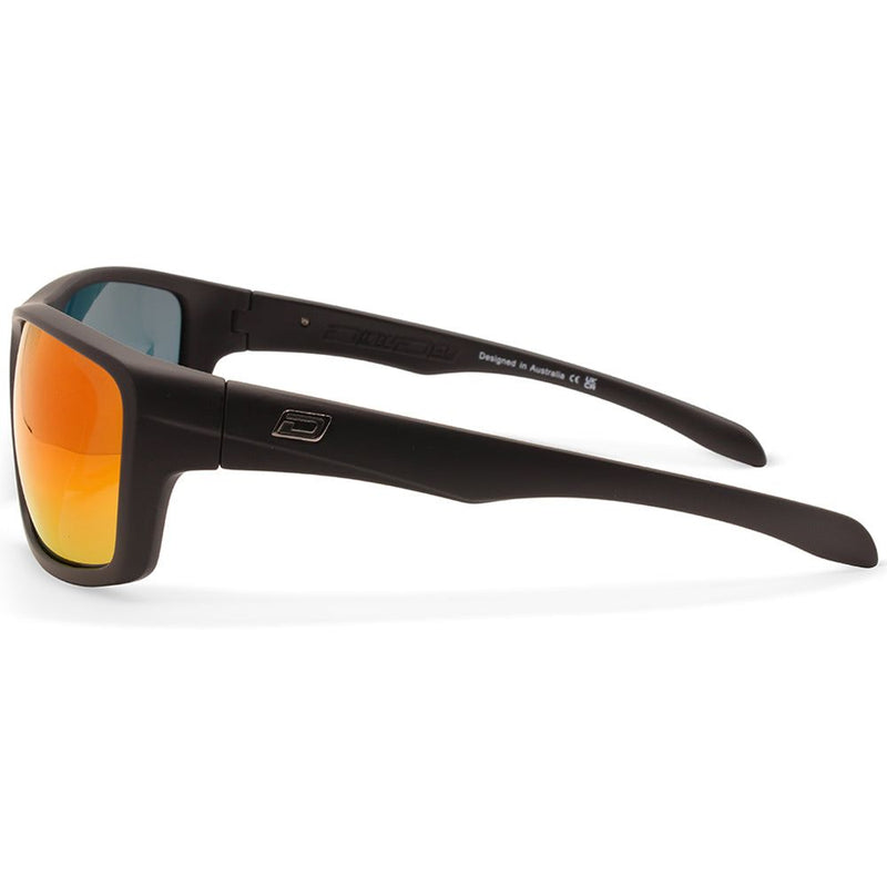 Dirty Dog Axle Satin Black/Grey-Purple Fusion Mirror Polarised Unisex Sunglasses