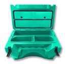 FISHCOOL KIT W- STRAP, LIVE BAIT TANK & LEASHES SEAFOAM BLUE