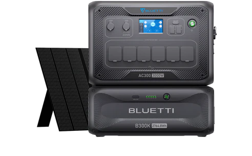 BLUETTI AC300 + B300K + Solar Panels | Solar Generator Kit