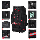 Tactical Hiking Backpack Molle Rucksack Black