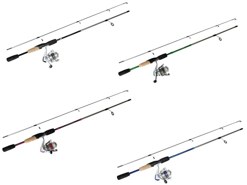 6'6 Okuma Steeler XP 2 Piece 2-4kg Fishing Rod and Reel Combo Spooled with Line