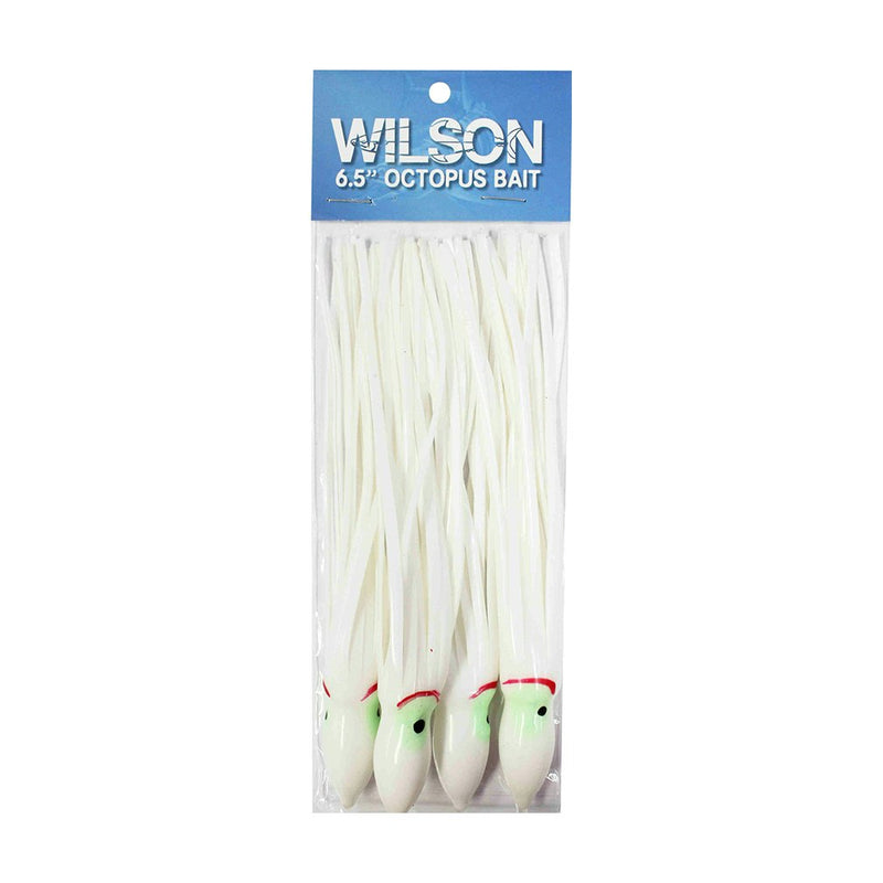 4 Pack of Wilson 5 Inch Vinyl Octopus Squid Skirts - Squid Tails-Trolling Skirts