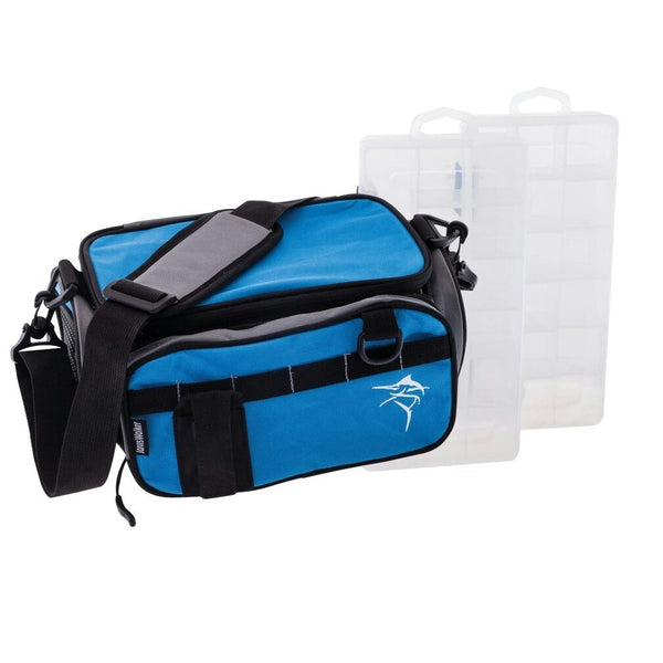 Small Jarvis Walker Soft Sided Tackle Bag with 2 Lure Trays - Fishing Lure Bag