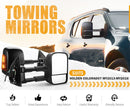 Pair Extendable Towing Mirrors Gen1 for Holden Colorado7 MY2013-MY2016 Black Pair