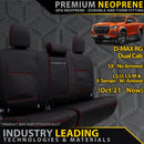 Isuzu D-MAX RG Premium Neoprene Rear Row Seat Covers