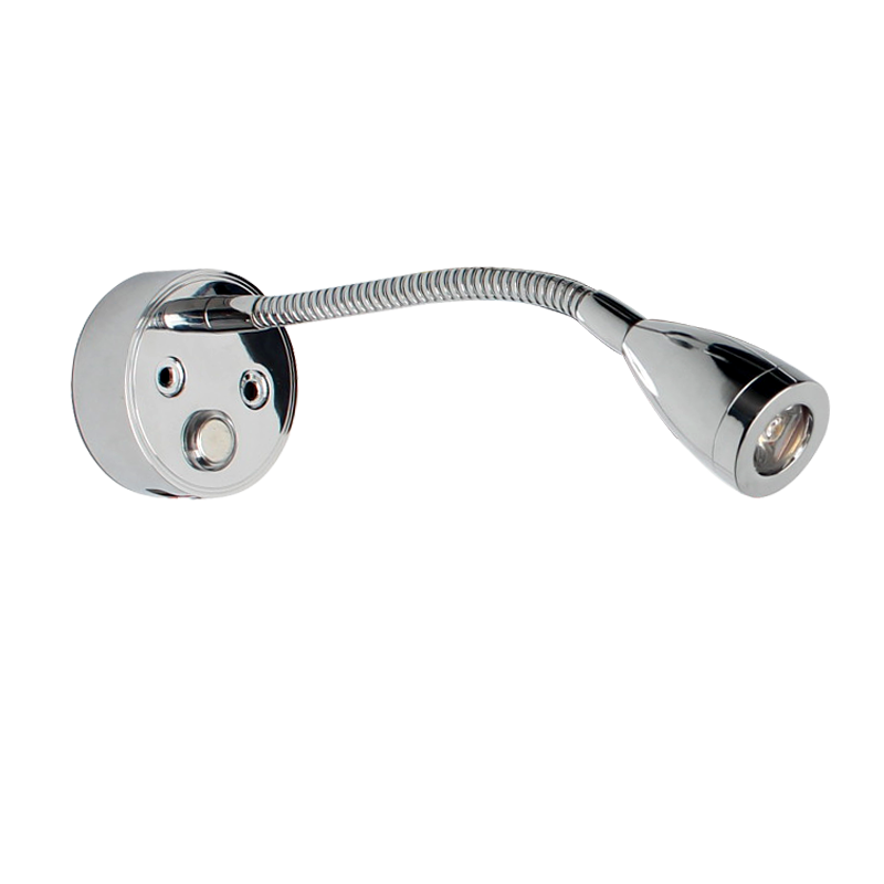 COAST RV 12V LED ALUMINIUM Reading Light with 2A USB.