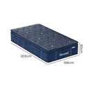 DreamZ Spring Mattress Bed Euro Top Pocket Spring Medium Firm Foam King Single