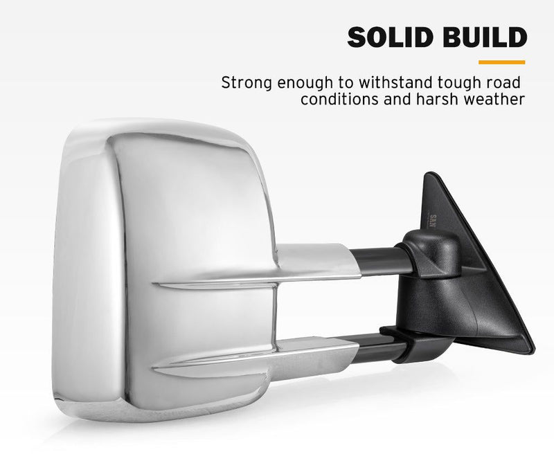 SAN HIMA Pair Extendable Towing Mirrors Gen1 Fit Toyota Landcruiser 100 Series 1998-2007