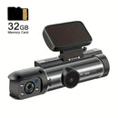 1080P Dual Camera Dash Cam for Cars with 32GB Memory Card