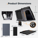 San Hima Kalbarri Gen 2 Roof Top Tent  Hard Shell With Ladder + 200W Solar Panel