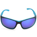 Dirty Dog Splint Satin Black on Blue/Blue Mirror Polarised Men's Sunglasses
