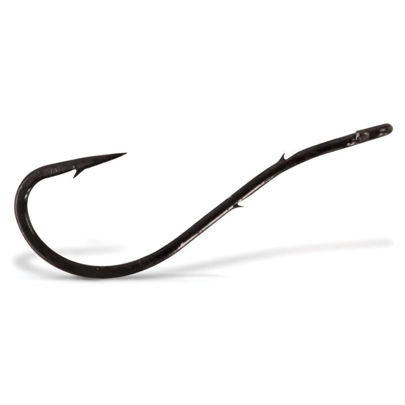 VMC 7054BN Black Nickel Bent Worm Hooks - Pro Pack