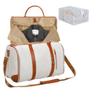 Slimbridge Garment Bags 2 in 1 Hanging Suit Convertible Travel Duffle Beige