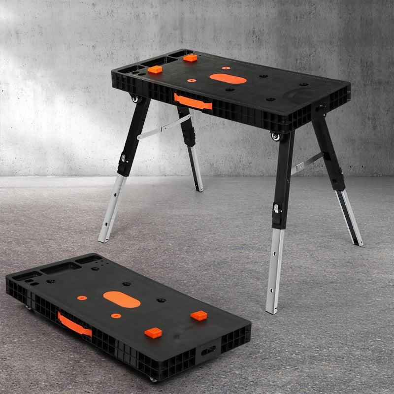 Traderight 5-in-1 Work Table Foldable Workbench 400kg Adjustable Clamping System