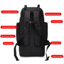 Tactical Hiking Backpack Molle Rucksack Black