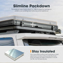 San Hima Kalbarri Gen 2 Roof Top Tent Khaki Hardshell + 130W Solar Panel