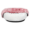 Pawz Pet Bed Cat Dog Donut Nest Calming Mat Soft Plush Kennel Pink Size XXL