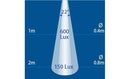 Narva 10-30V LED Chrome Reading Lamp 6000k
