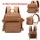 9L Tactical Sport Backpack Bug Out Bag Khaki