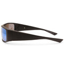 Dirty Dog Sharky Satin Black/Grey-Ice Blue Mirror Polarised Men's Sunglasses