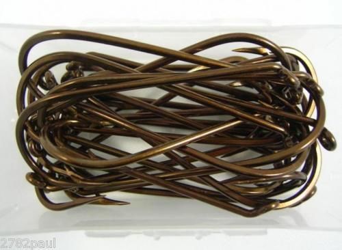 1 Box of Mustad 79640 Bronze French Viking Fishing Hooks