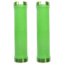 Trigram Lock-on Bike Grips Kraton Rubber 130mm with 2 side lock rings Lime