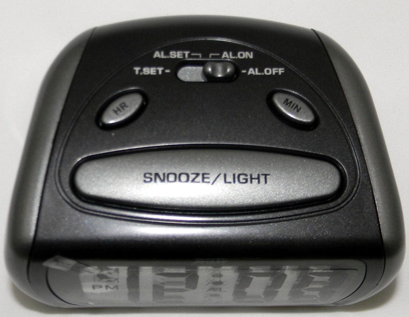 LCD Alarm Clock X Time BLACK