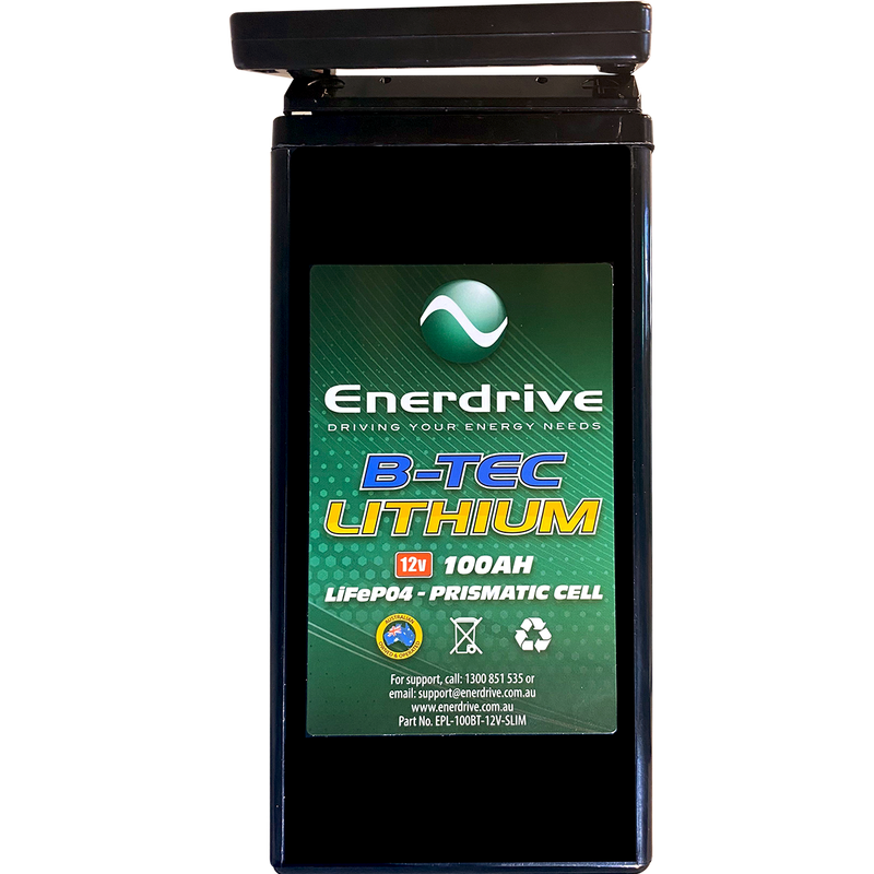 B-TEC 100AH 12V LIFEPOR4 Slim Case Battery