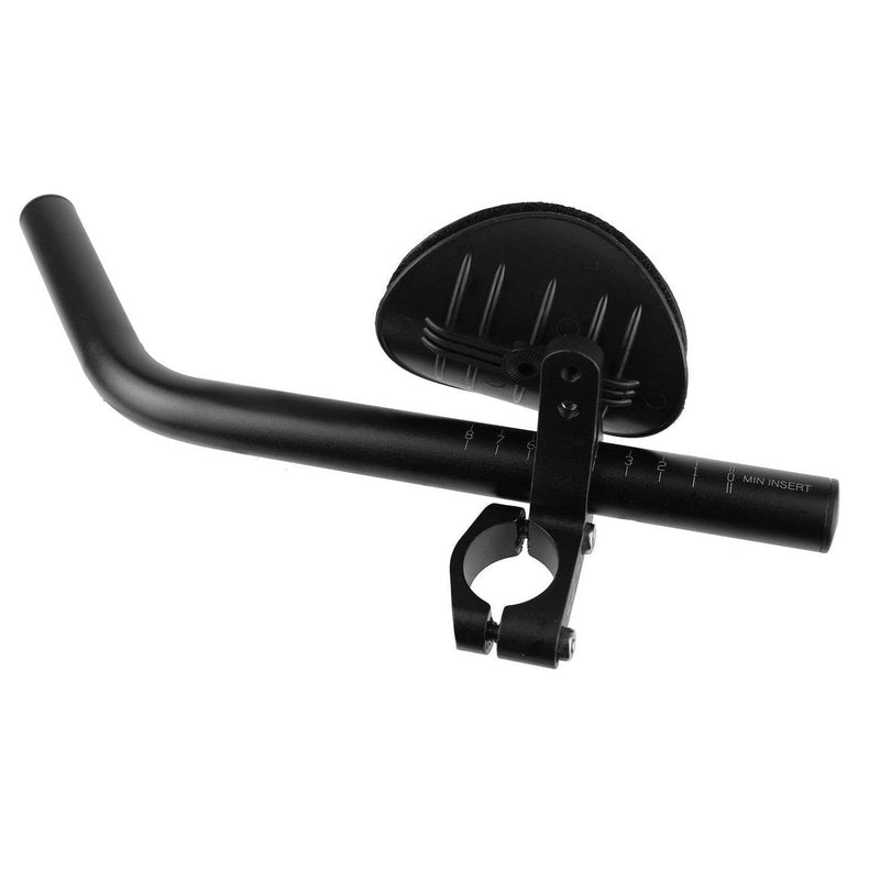 TranzX Bike Triathlon Bar with Clip-on Arm Rest & Detachable Pads