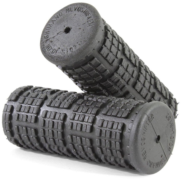 V-Grip Bike Handlebar Grips Black 75mm Kraton Rubber #8702